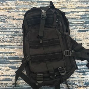 Black tactical backpack